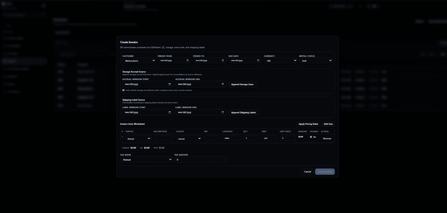Invoice Workflows visual